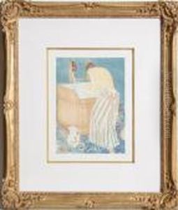 Woman Bathing by Mary Cassatt