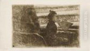 Femme Dans Une Loge