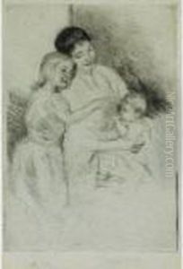 Mere, Enfant Et Bebe by Mary Cassatt