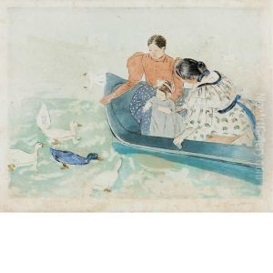 Feeding The Ducks by Mary Cassatt