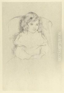 Sara Smiling. by Mary Cassatt