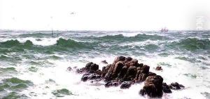 Peel Rock Lands End Cornwall by David James