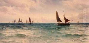 Fishing Boats Going Out by David James