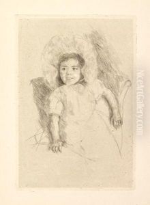 Margot Wearing A Bonnet (no. 3) by Mary Cassatt