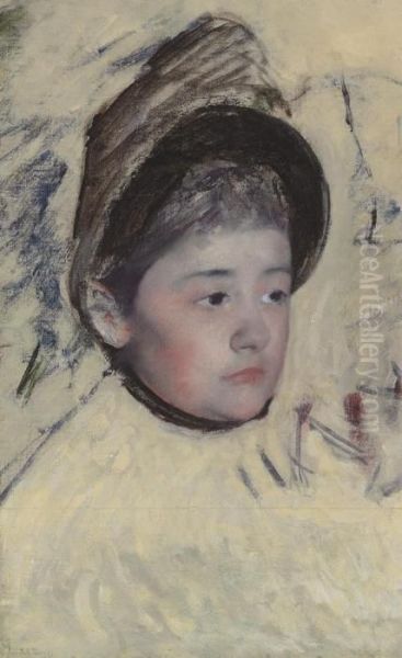 Woman Wearing Bonnet - view 1