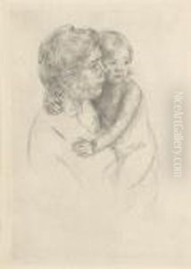 Denise Holding Her Child by Mary Cassatt