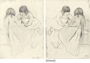Two Girls Playing In A Sandbox (b. Supp. Iv; Br. Cr 732 [see Literature])