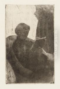 Lydia Reading, Turned Toward Right (b. 63) by Mary Cassatt