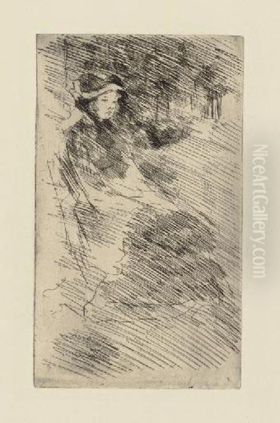 Lydia Looking Toward The Right: Trees Beyond (b. 52) - view 1