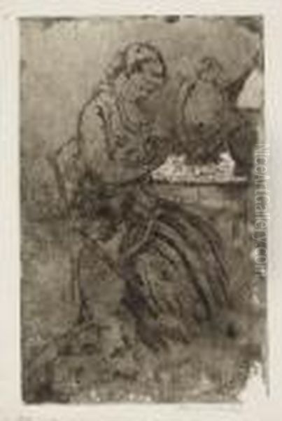 At The Dressing Table (b. 10) - view 1