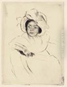 Margot Wearing A Bonnet (no. 4)(b. 182) by Mary Cassatt