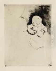 Bill In Coat And Cap (b. 104) by Mary Cassatt