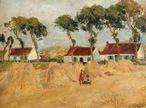 In the field in summer by August Jernberg