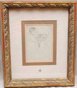 Mother Andchild Holding Mirror by Mary Cassatt
