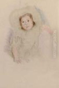 Margot Wearing A Bonnet by Mary Cassatt