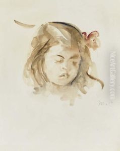 Portrait Of A Child by Mary Cassatt