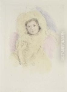 Margot Wearing A Bonnet by Mary Cassatt