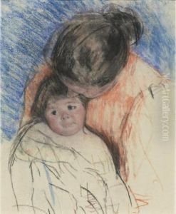 Mother Looking Down At Thomas by Mary Cassatt