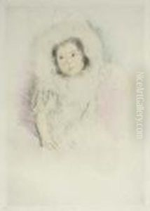 Margot Wearing A Bonnett (no. 1) by Mary Cassatt