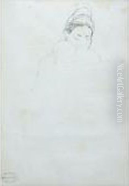 Tete De Femme Et D'enfant Esquisse (mrs. Gardner Cassatt And Her Baby, No. 2) - view 1