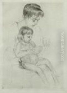 The Manicure (b. 199) by Mary Cassatt