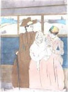 In The Omnibus (b. 145; M./s. 7) by Mary Cassatt