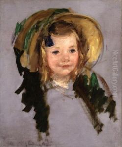 Tete De Petite Fille Avec Bonnet (sara In A Bonnet) by Mary Cassatt