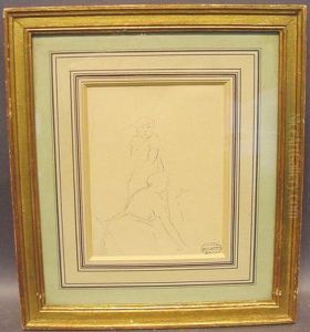 Two Figures: Sketch by Mary Cassatt
