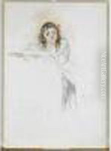 Jeune Fille Accoudee by Mary Cassatt