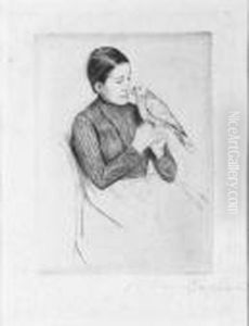 The Parrot by Mary Cassatt