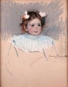 Ellen With Bows In Her Hair, Looking Right by Mary Cassatt