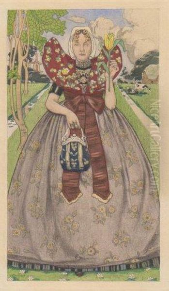 Femme A La Tulipe - view 1