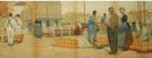 A Dutch Scene by Hendrick, Henri Cassiers