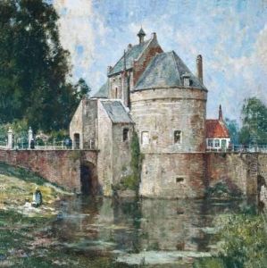 Zicht Aan De Smedenpoort Te Brugge