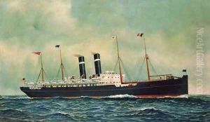 Steamer Kroonland by Antonio Nicolo Gasparo Jacobsen