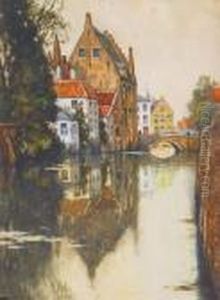 Zicht Aan De Gouden Handrei Te Brugge