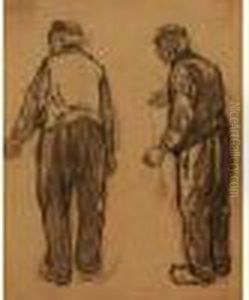 Henricassiers. - Deux Etudes De Paysanshollandais. by Hendrick, Henri Cassiers
