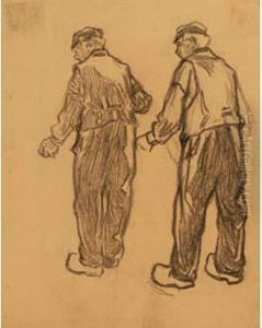 Henricassiers. - Deux Etudes De Paysanshollandais. by Hendrick, Henri Cassiers