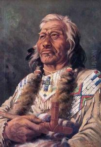 Portrait of Ak-Ene-Ah by Frank Johnson