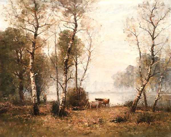 A wooded river landscape - view 1