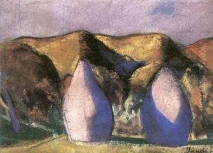 Haystacks 1925 by David Jandi