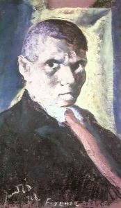 Self-portrait in Florence 1928 by David Jandi
