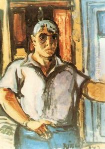Self-portrait 1943 by David Jandi