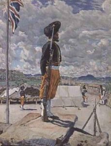 A Sikh Sentry Fort Johnston Nyasaland by Harry Hamilton Johnston