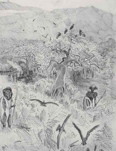 Masai Camp by Harry Hamilton Johnston