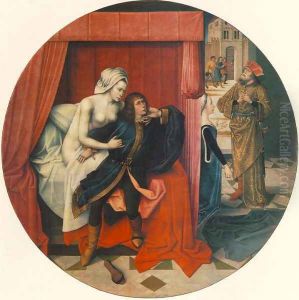 Joseph and the Wife of Puthiphar by Master of the Joseph Legend