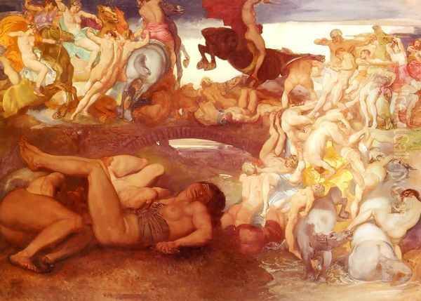 Kampfende Amazonen (Fighting Amazons) - view 1