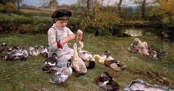 Feeding the ducks - view 1