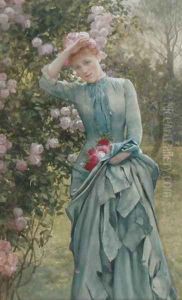 Gathering Roses by Edward Killingworth Johnson