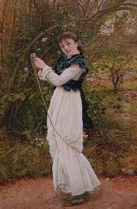 Skipping portrait of the artists daughter Barbara by Edward Killingworth Johnson